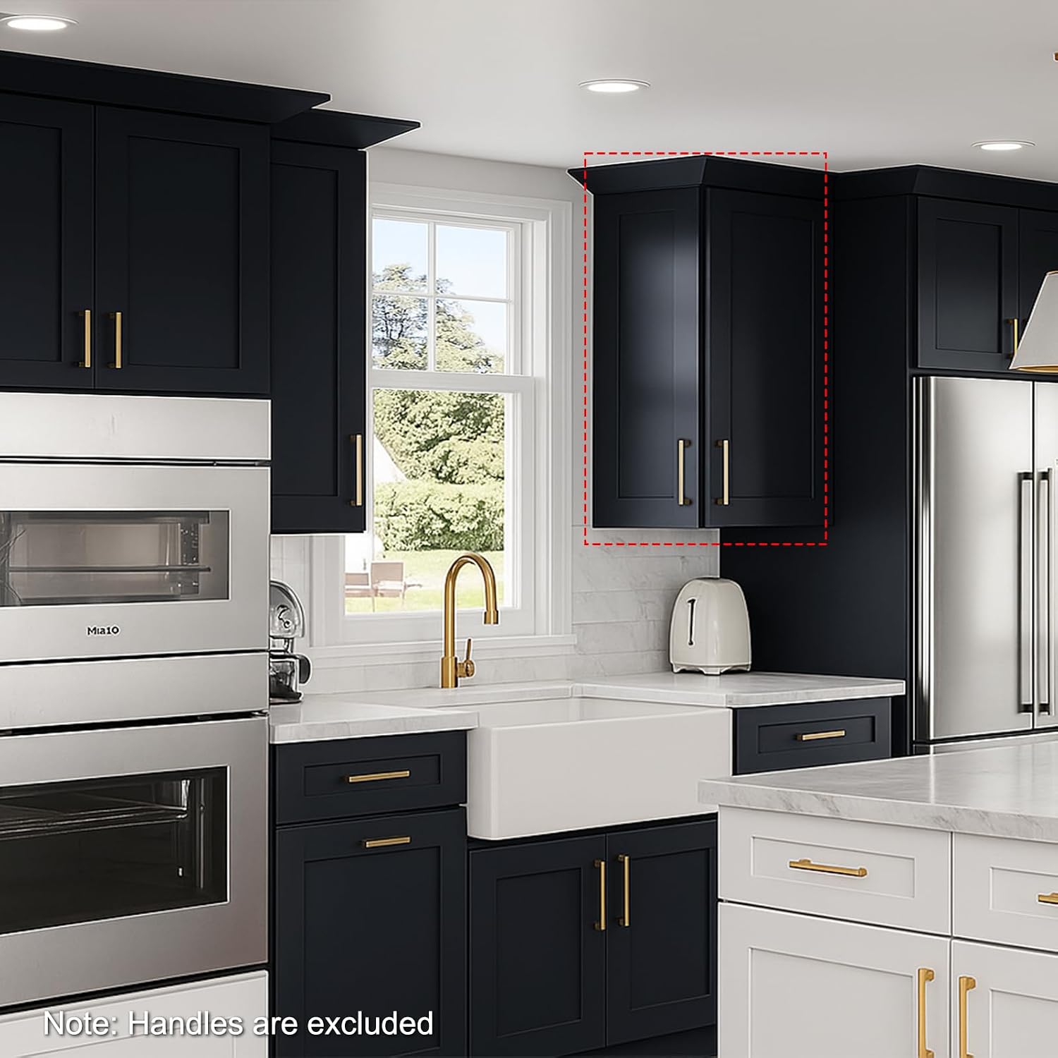 Wall Cabinet, Corner Cabinet with doors, Wall Mounted Storage, 2 Soft Close Doors, 2 Adjustable Shelves, Semi-open, Painted, Unassembled, RTA for Kitchen (Graphite Shaker, 12"W X 36"H X 12"D)