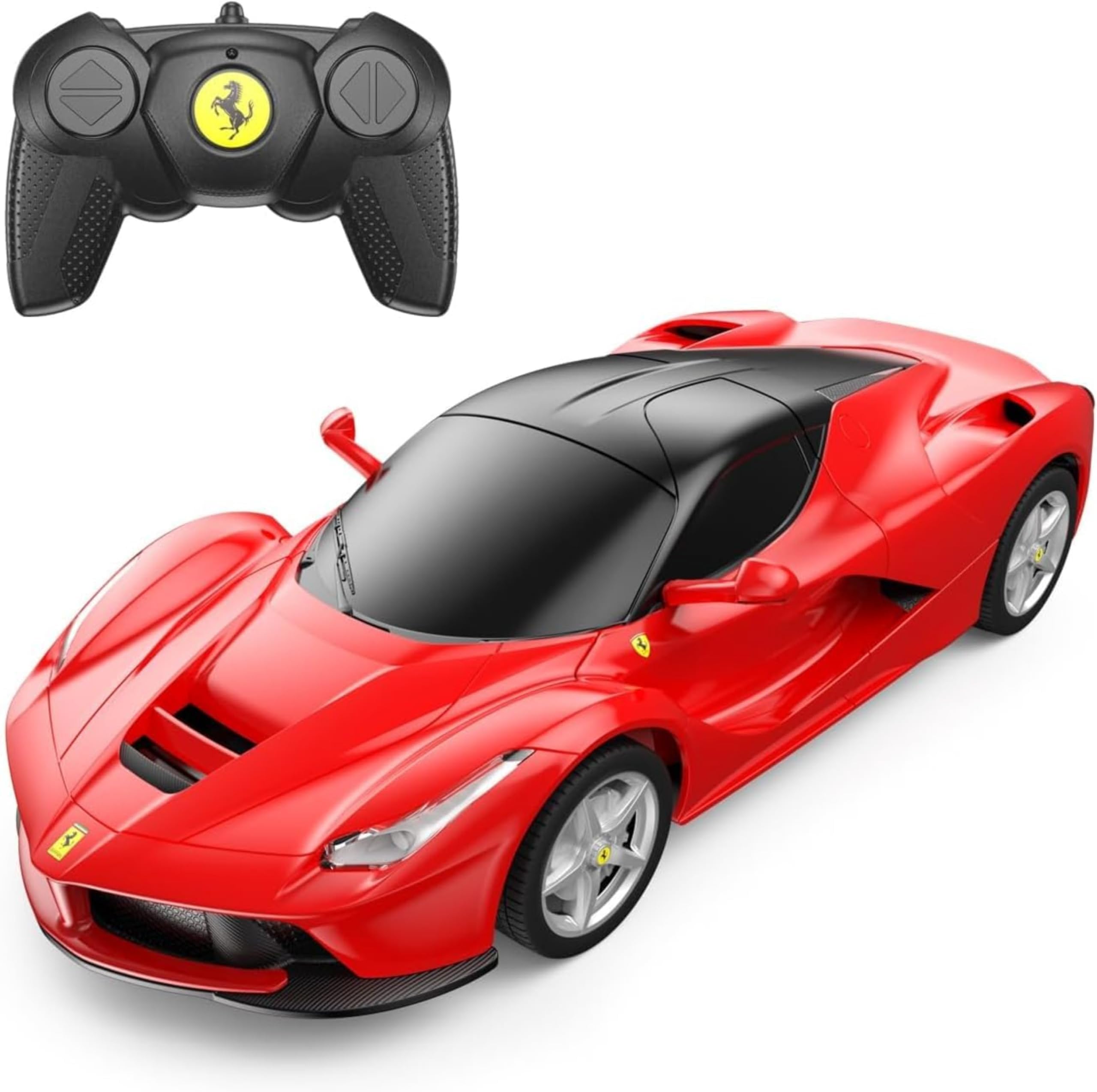 RASTAR La Ferrari Remote Control Car, 1:24 Ferrari RC Car for Kids, Red Toy Car