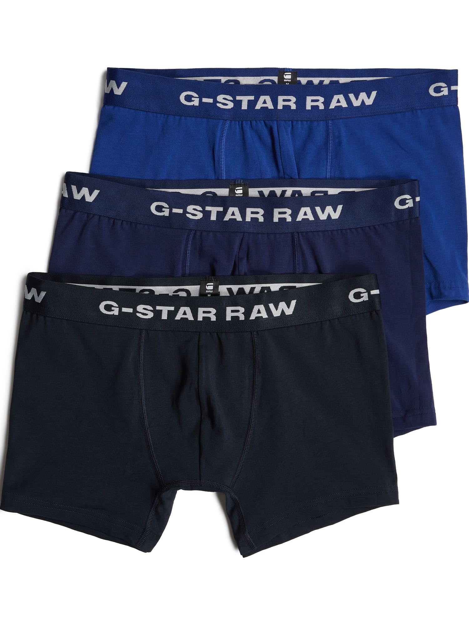 G-Star Herren Boxer Shorts 3 Pack Blue Tone, Mehrfarben (Mazarine Blue/Imperial/Lighting Blue D23773-D516-G162), XXL