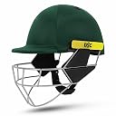 DSC Scud MS Cricket Helmet for Mens and Boys with Neck Guard (Fixed Spring Steel Grill) | Size: Small | Color: Green gallery image