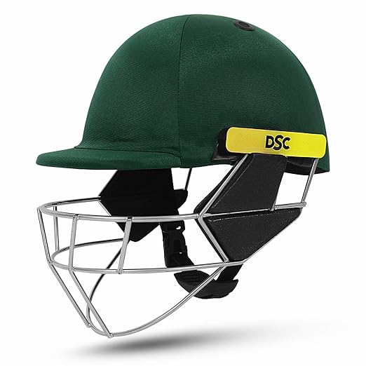 DSC Scud Premium Cricket Helmet for Men & Boys with Neck Guard (Fixed Spring Steel Grill)