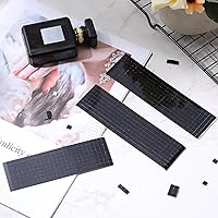 Vista 5 de Queekay 4800 unidades de azulejos de mosaico autoadhesivos de bola de discoteca de vidrio de 0.197 x 0.197 in, mini azulejos de discoteca, cinta