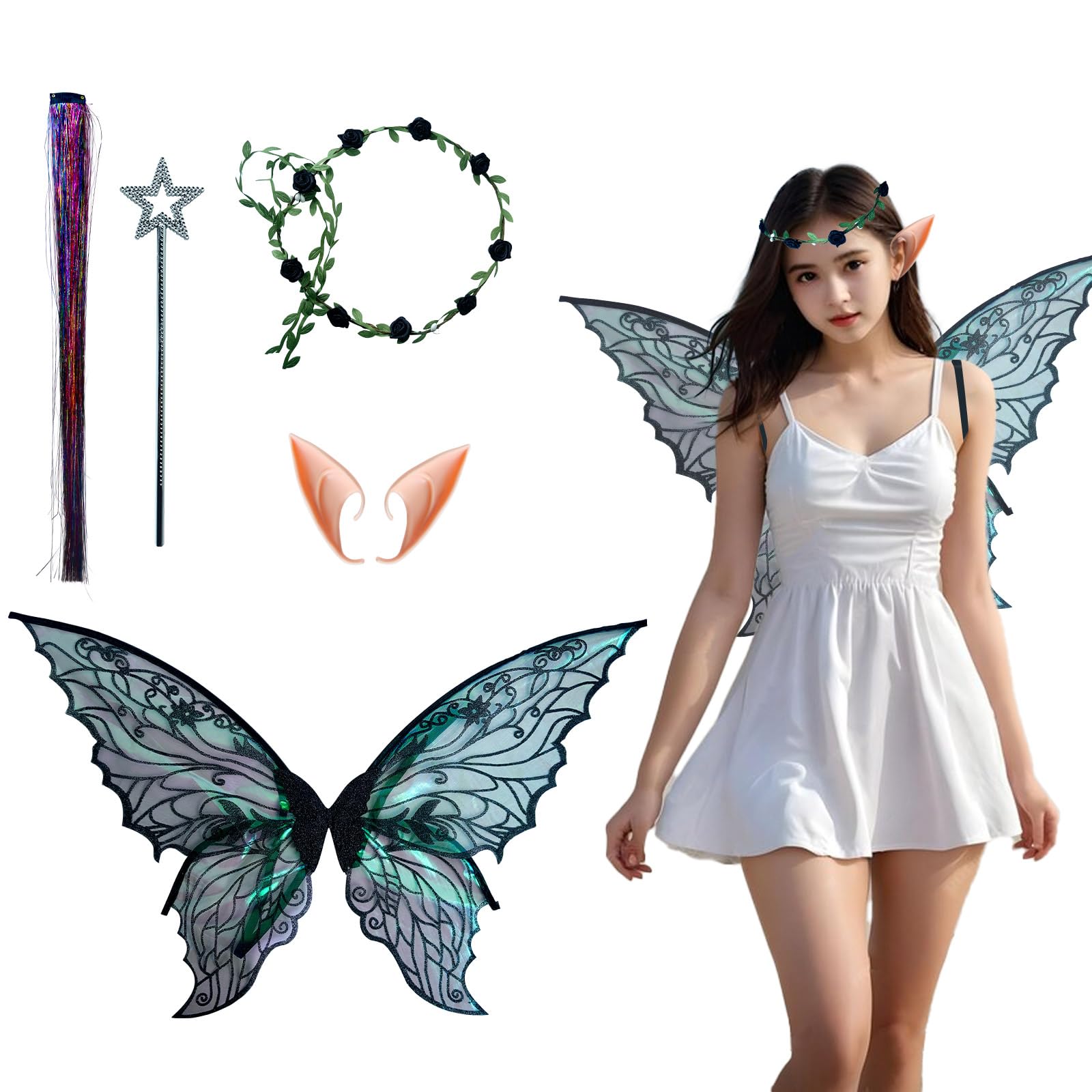 sesameless Fairy Wings, Fairy Wings Adult, Sparkling Angel Costume