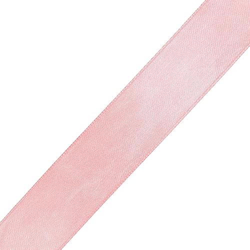 Miniatura 2 de Mandala Crafts Cinta de satén rubor de 2 pulgadas de ancho para manualidades, cinta de satén para el cabello, cinta de satén de doble cara de color
