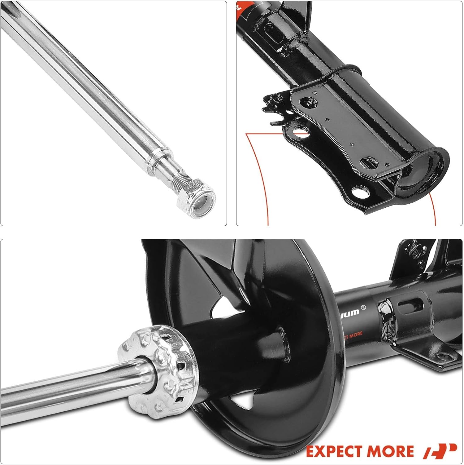 A-Premium Rear Shock Absorber Strut Assembly Compatible with Toyota Camry 1992-2001, Avalon 1995-2003, Solara 1999-2003 & Lexus ES300 1992-2002, 2-PC Set