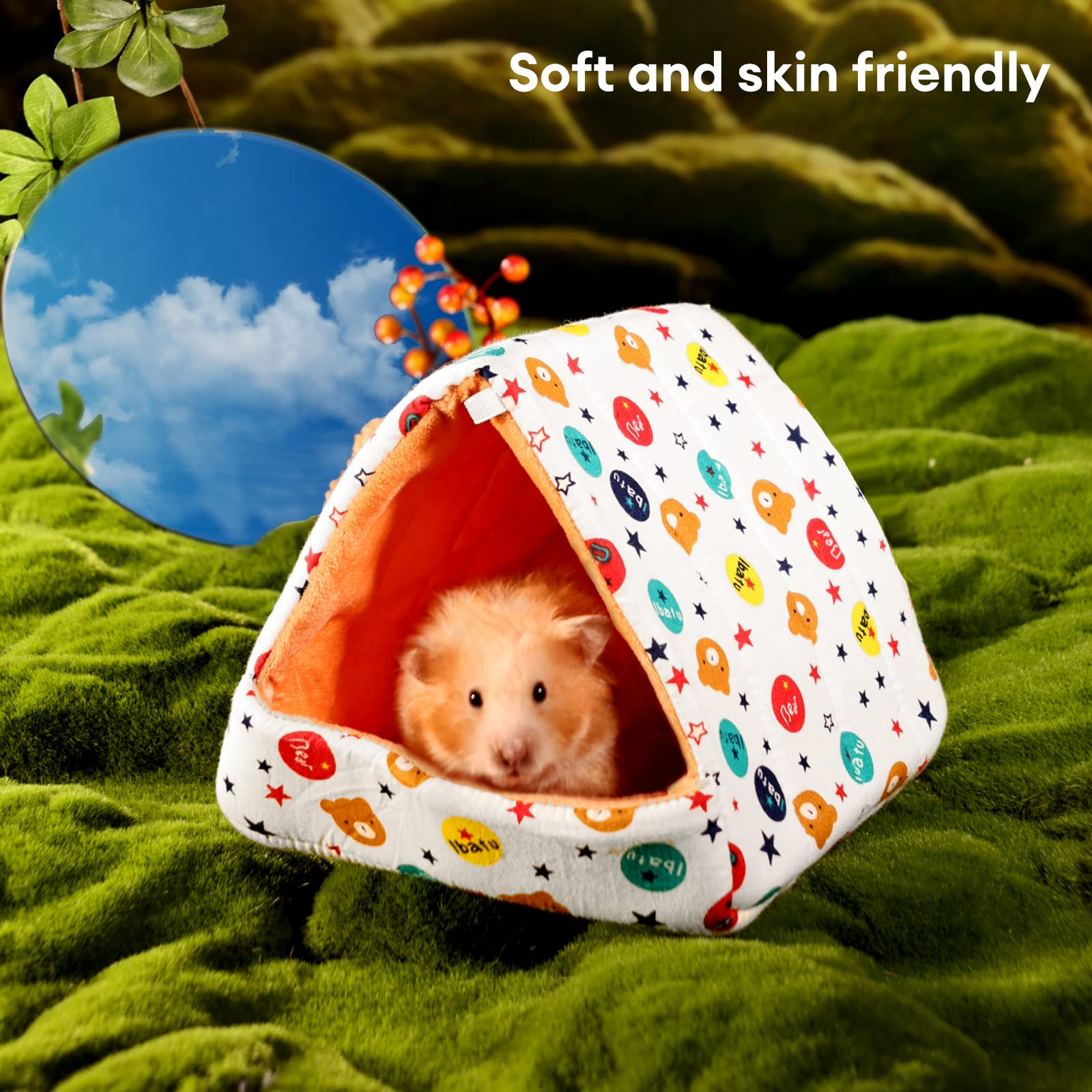 ハムスター寝袋 Amazon | BUCATSTATE ハムスター ハウス ペット 寝袋 寝床 ふわふわ