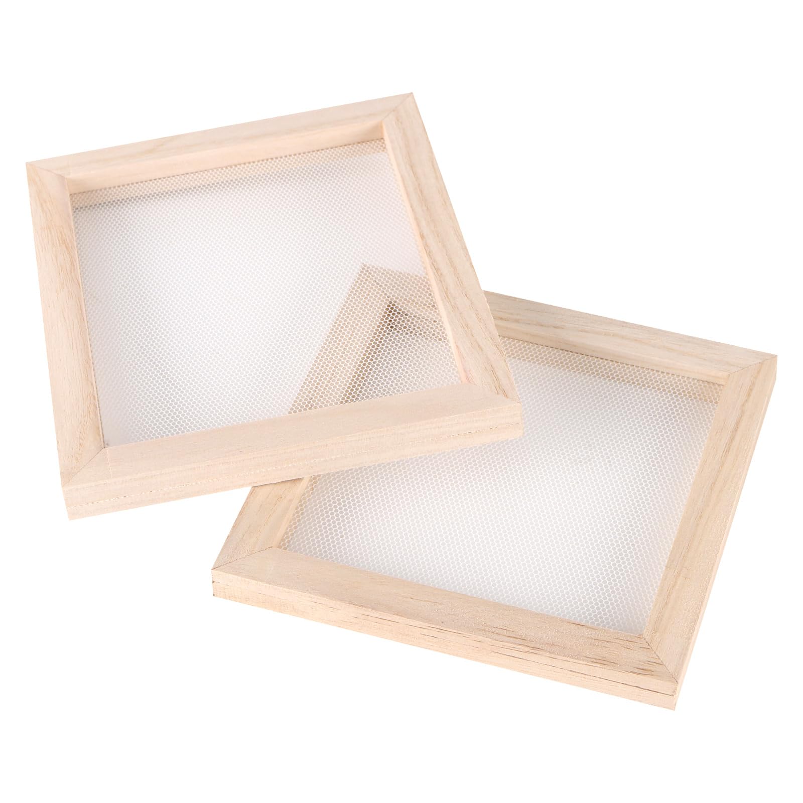 7 Stück Papier Schöpfen, Schöpfrahmen Papierschöpfrahmen Set, Papierherstellung Werkzeuge für Papierherstellung und Handwerk