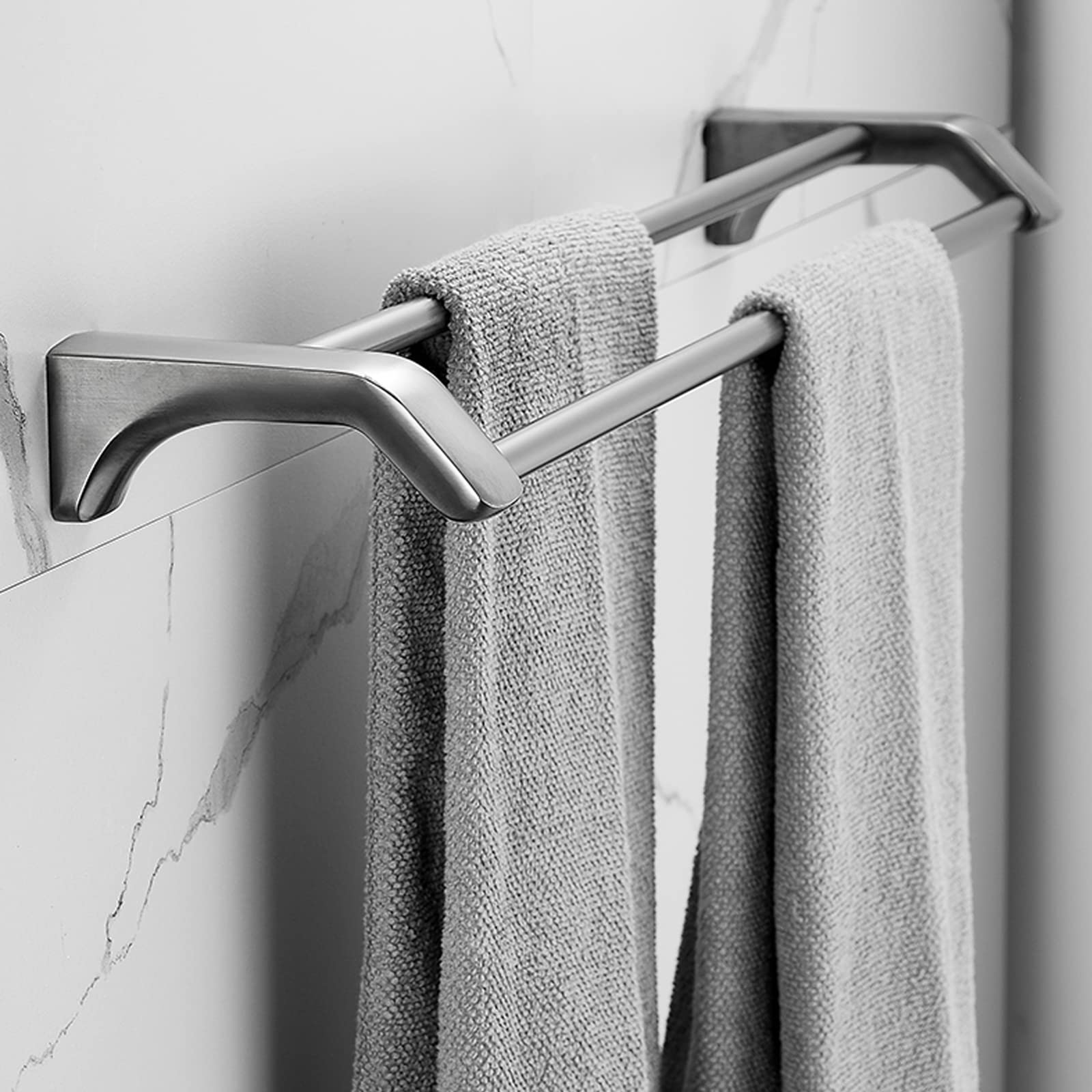 Support de serviette de 60 cm antirouille en acier inox 304 fixation murale