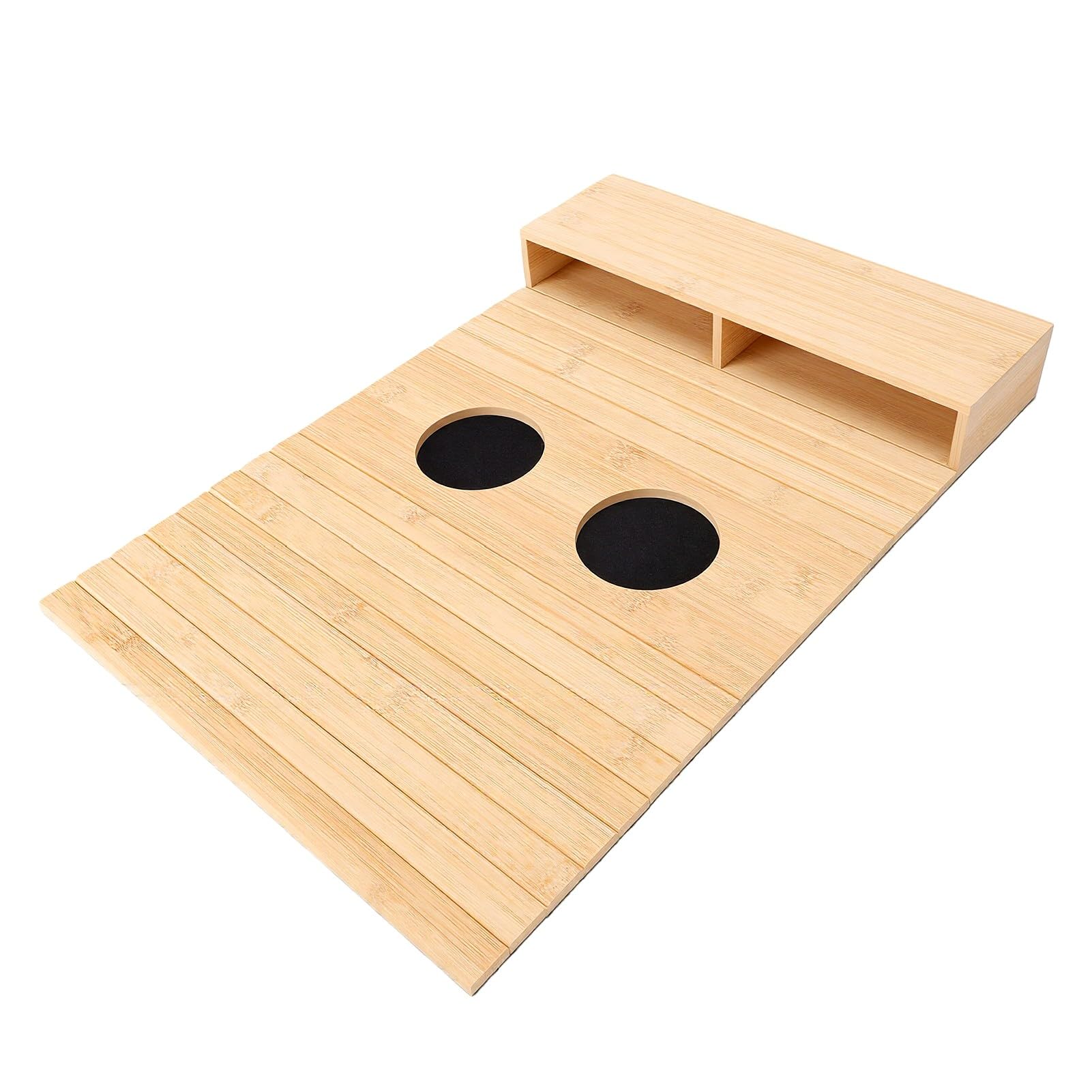 Bandeja para Brazo de sofá de Madera, Almacenamiento Espacioso de