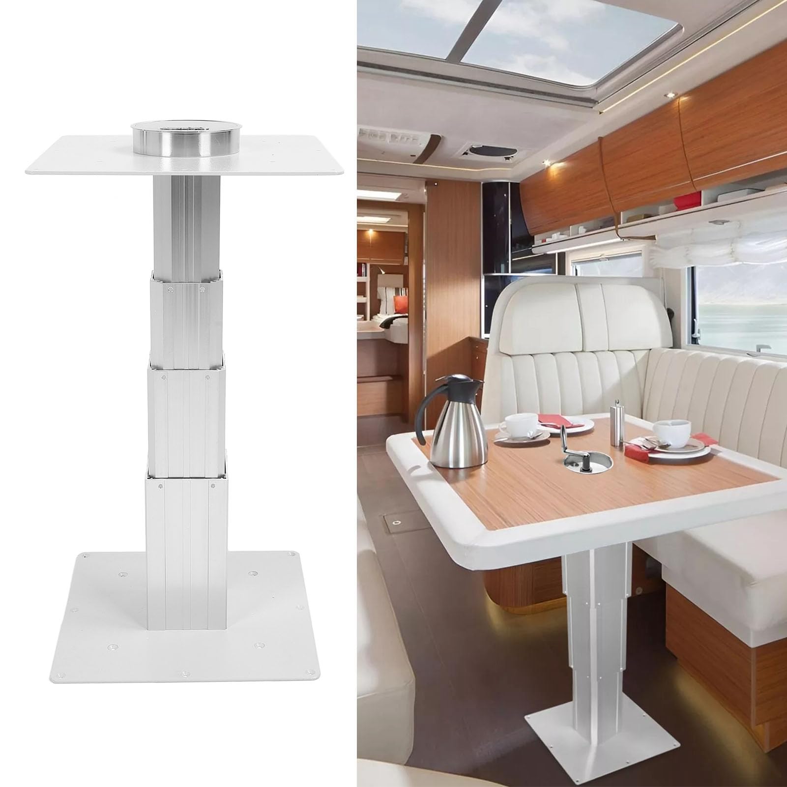 Pata de Mesa RV 250-650mm Ajustable Base de Aleación de Aluminio