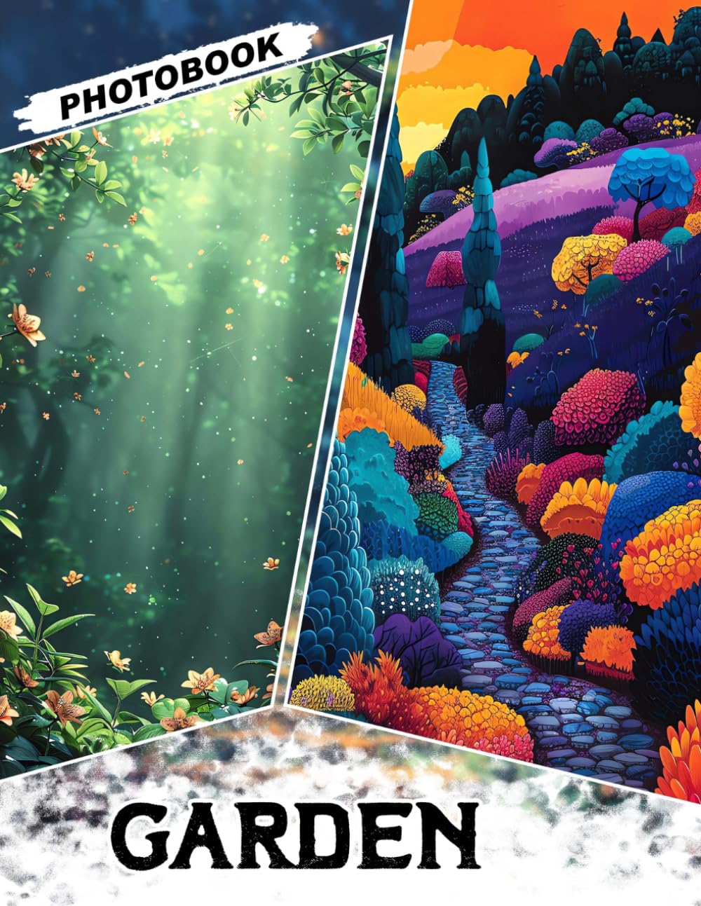 Garden Photo Book: Tranquil Gift Showcasing 40 Captivating Garden Images Brimming With Colorful Flowers And Serene Natural Beauty