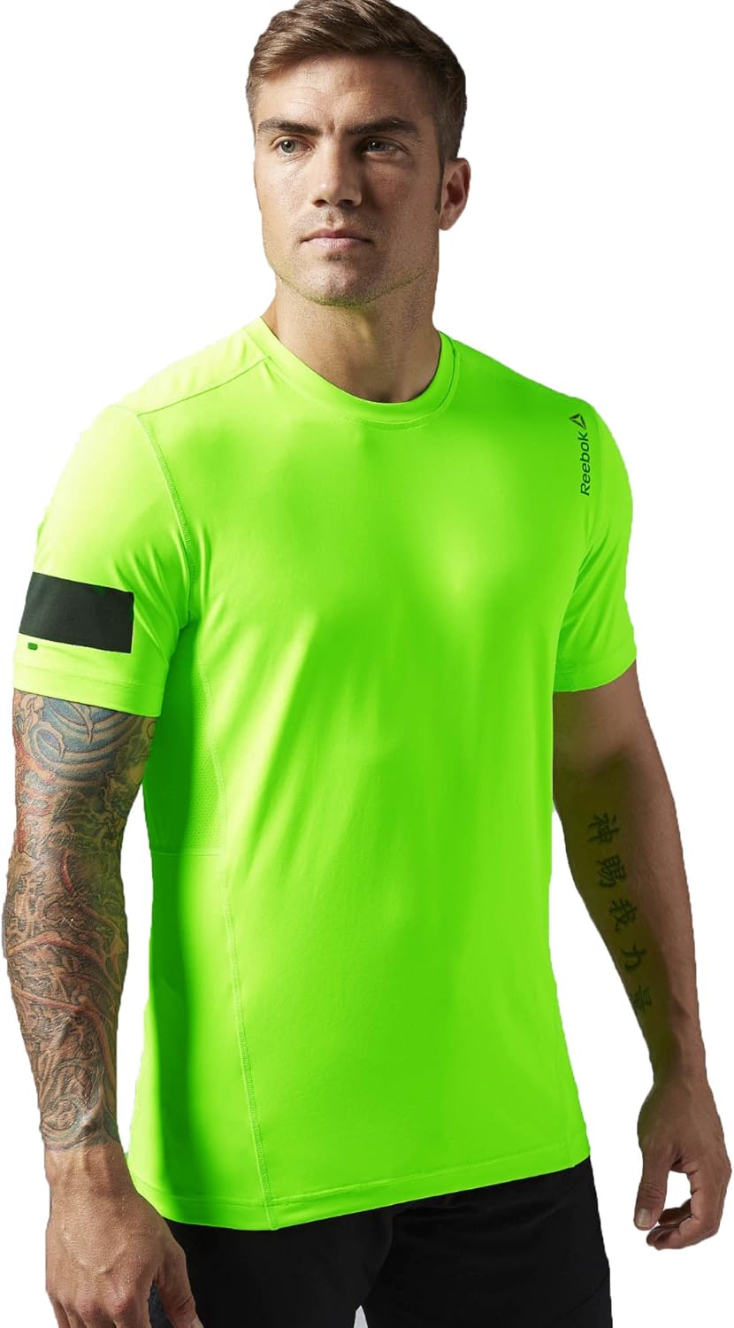 lime green reebok shirt