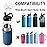 LLCJYYCY Lids with Straw for Hydroflask Wide Mouth 20 32 40 oz, Flex Straw Lid Fit for Hydro Flask Sports Water Bottles, Flexible Handle Replacement Lid Straws Cap Top Accessories (Light Purple)