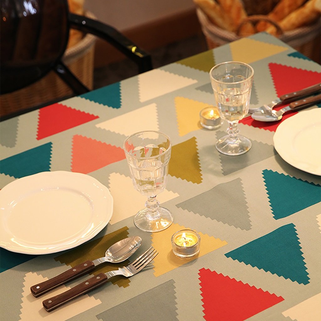 Nappe de table en tissu vintage rustique rectangulaire pour salon