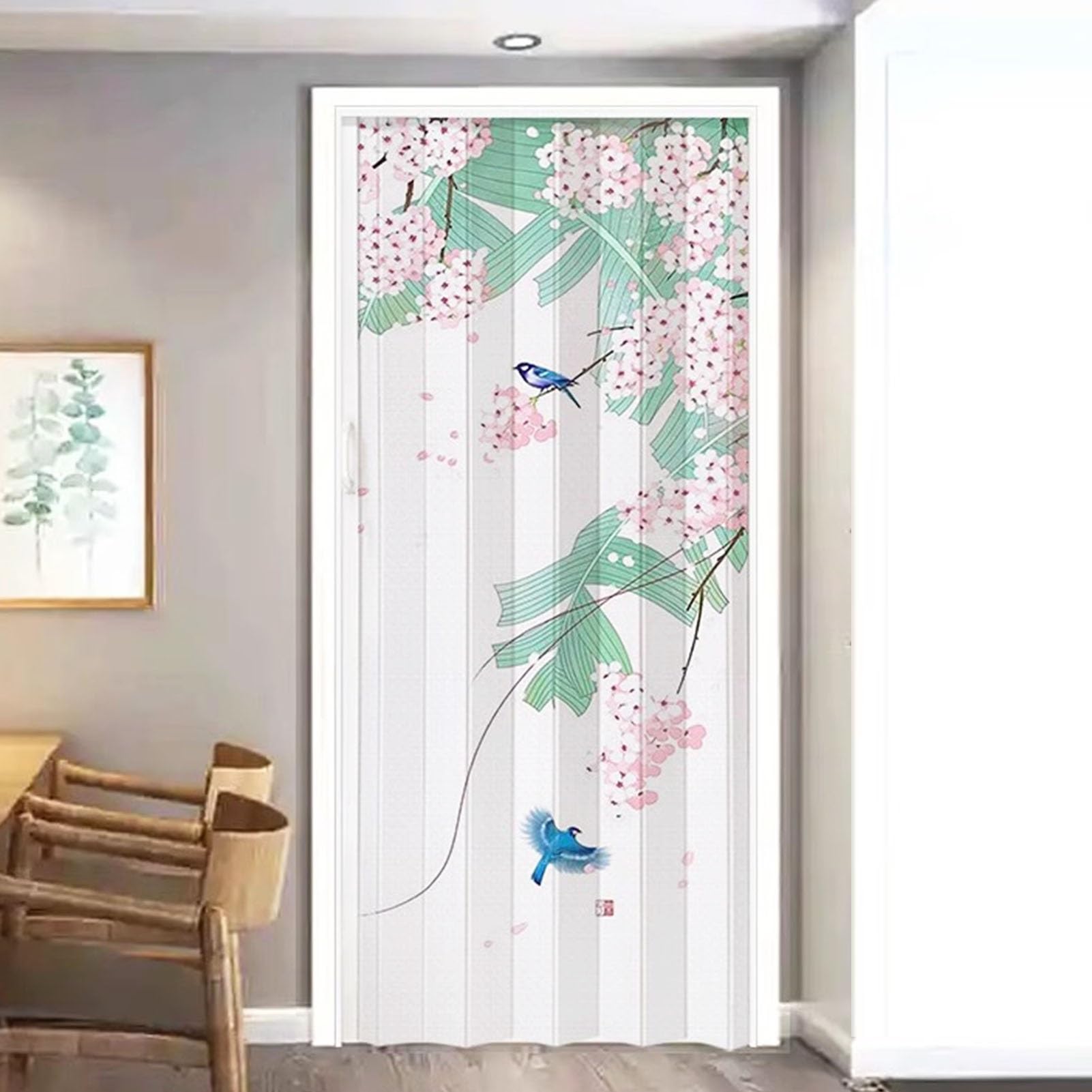 Amazon.com: Innovz White Internal Folding Doors with Bird & Flower