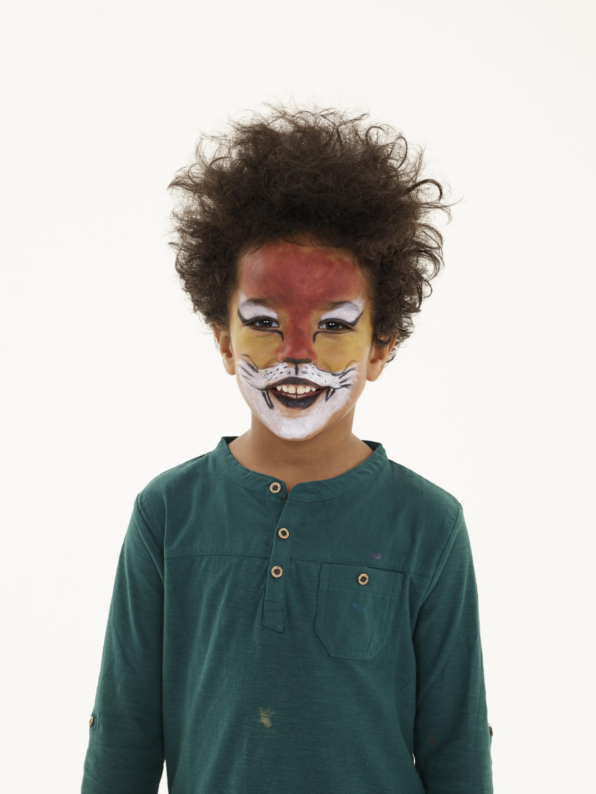 CARIOCA Mask Up Animals, Face Painting Kit for Boys and Girls, Make-up Sticks Ideal for Christmas, Halloween, Carnival and Parties - 3 Colours and 2 Tutorials - Dermatologically Tested