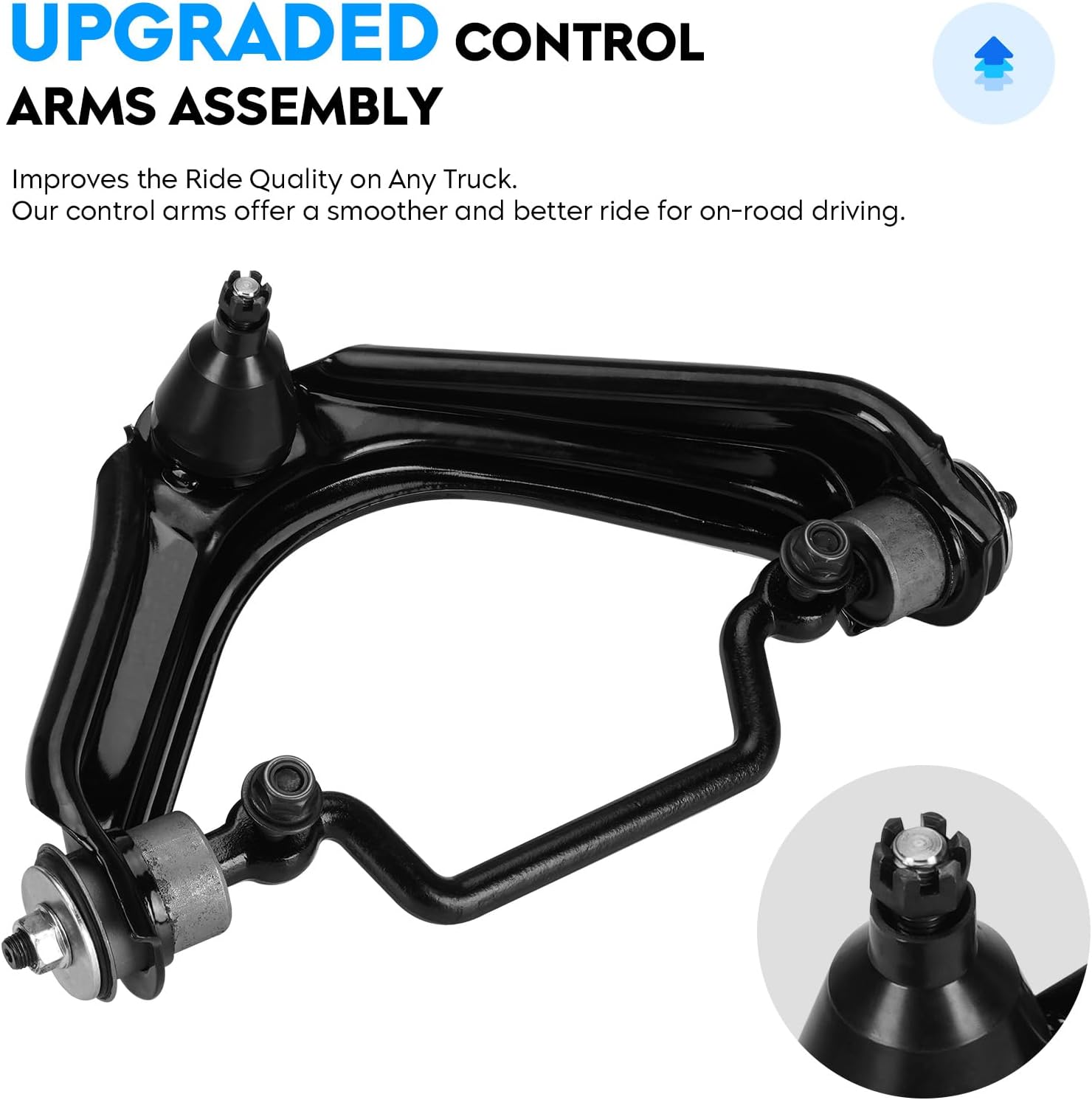 Front Upper Control Arm w/Ball Joint for Ford Explorer & Mercury Mountaineer 2002-2005, Lincoln Aviator 2003-2005 Suspension Kit K620224 K620225-2pc Set