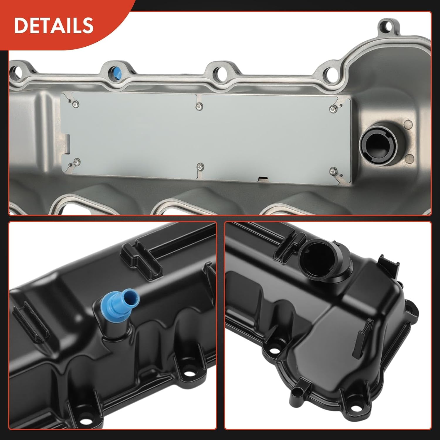 A-Premium Upgraded Aluminum Left Engine Valve Cover with Gasket & Bolts Compatible with Jeep Grand Cherokee/Commander 2008-2009 & Ram 1500 2011-2013 & Dodge Ram 1500, Durango, Dakota & Chrysler Aspen