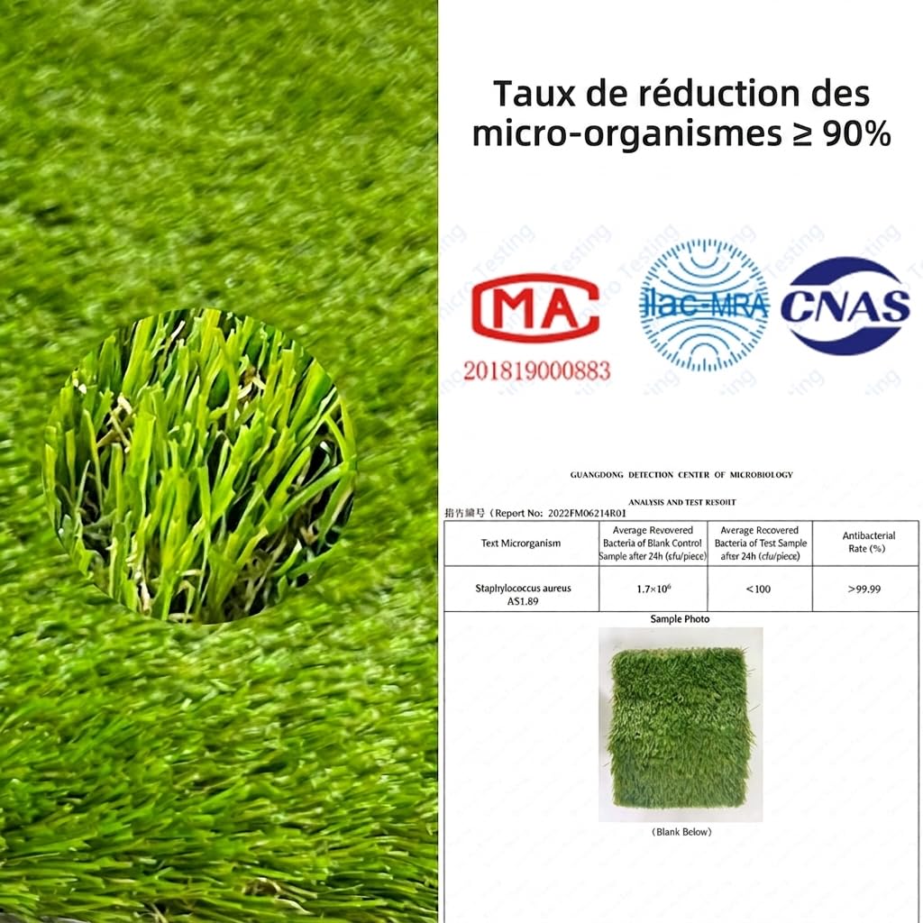 Tapis de Propreté pour Chien avec Bac 86 x 58 cm - Gazon Artificiel Anti-Odeur à 4 Couches - Tapis de Pipi Réutilisable et Lavable pour Chiens et Chiots - Utilisation Intérieur/Extérieur