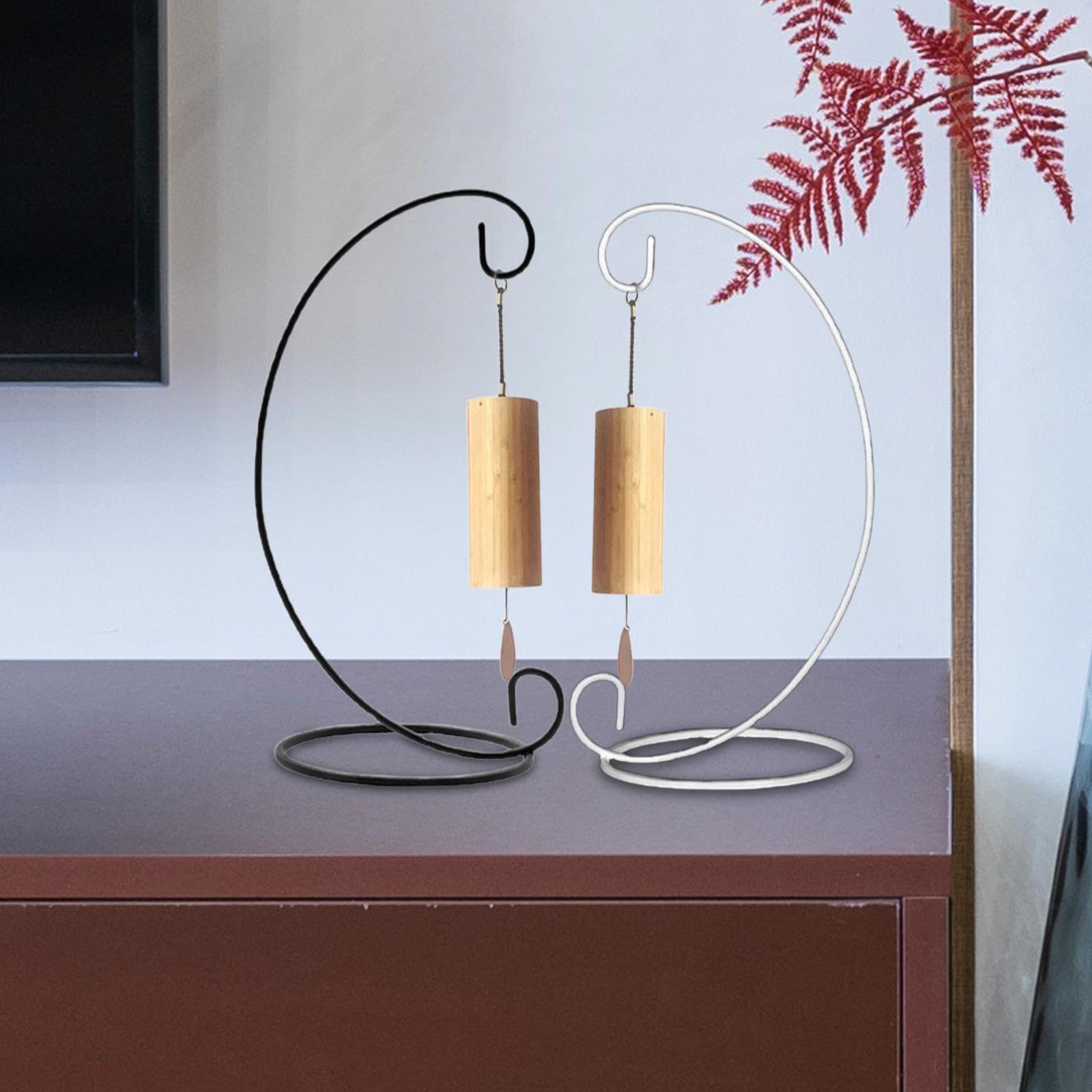 Qianly Supporto per Campane a con Base Solida per Decorazioni da Interno Ed Esterno Adatto per Matrimoni Feste E Regali, Bianco 33cm