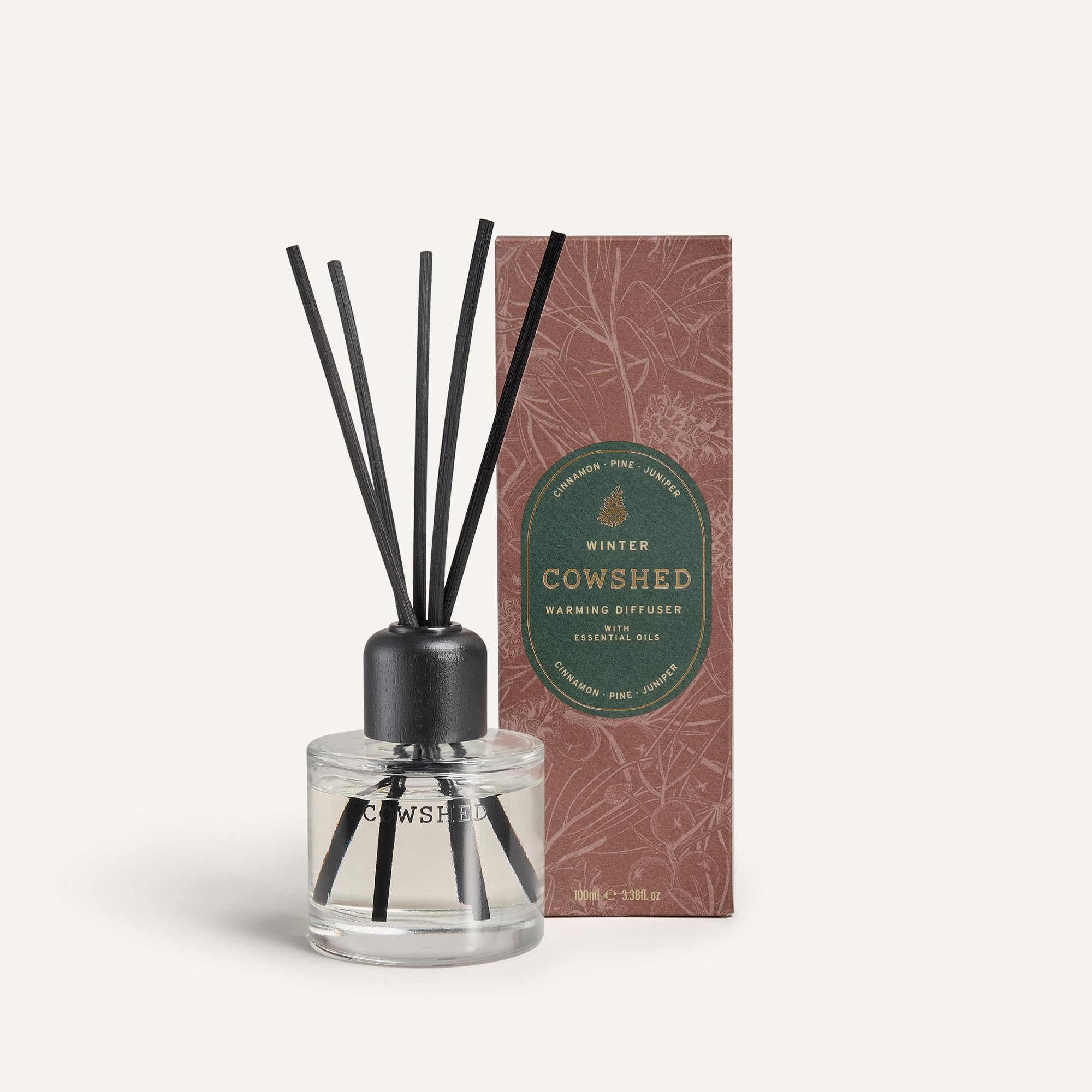 Cowshed White Winter Warming Diffuser - 100Ml Luxury Essential Oils For Home | Diffuser Sticks