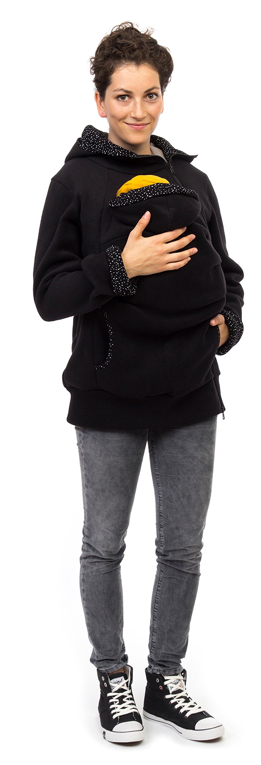 Viva la Mama Kängurujacke, Tragejacke für Baby aus Fleece - AHOI