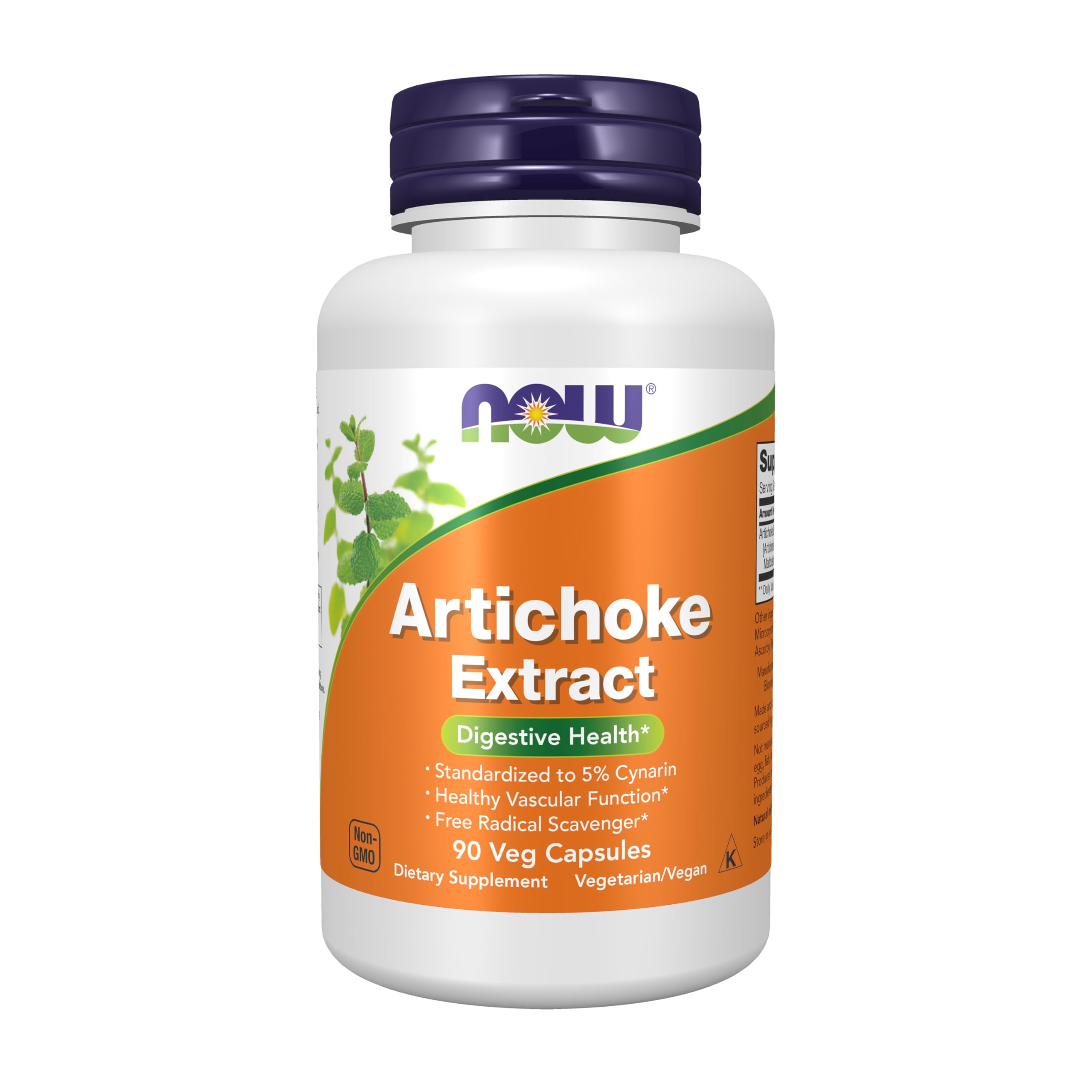 Now Foods Artichoke Extract 450mg, Veg-capsules, 90-Count