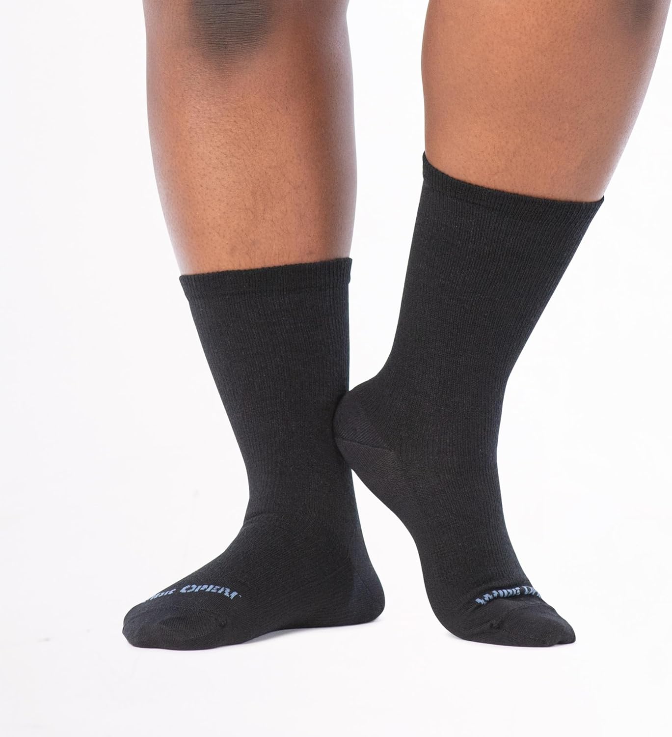 Wide Open Crew Socks for Women Merino Wool Lightweight Solid Basic Style 9513 - Image 3