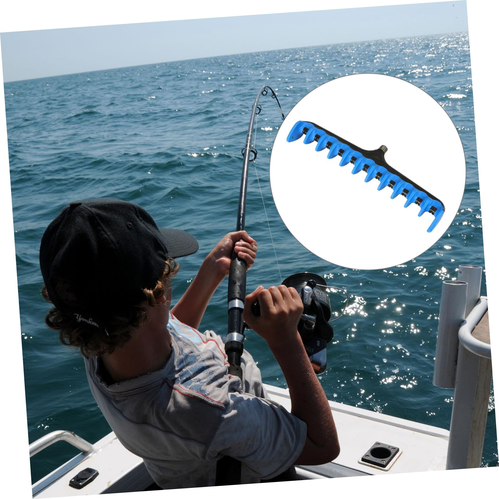 BESPORTBLE 4pièces Support Plastique pour Canne à Repose Canne Pratique pour Équipement De Plein Et Stylé