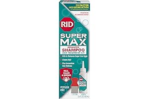Super Max Advanced Shampoo for Crab Lice Treatment and Nit Removal