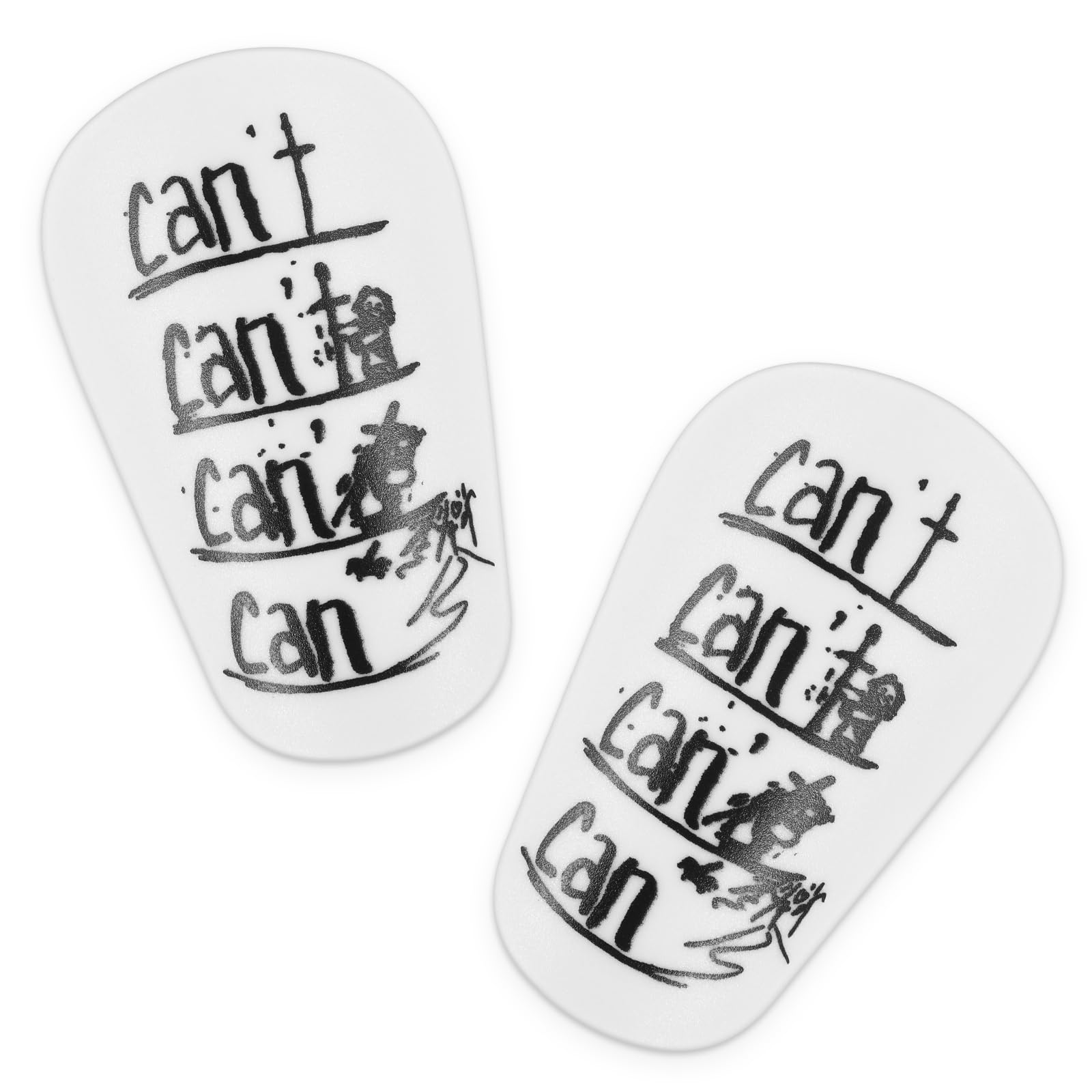 Ymapinc 2pcs Mini Shin Pads, Protective Soccer Ball Small Guards Pads Shin Defender Pad for Adult Youth Guards Football Equipment (White, PP+EVA)