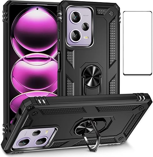 Funda para Xiaomi redmi Note 12 Pro 4G5G con protector de pantalla, Poco X5 Pro 5G, funda delgada para protección militar a prueba de golpes, funda