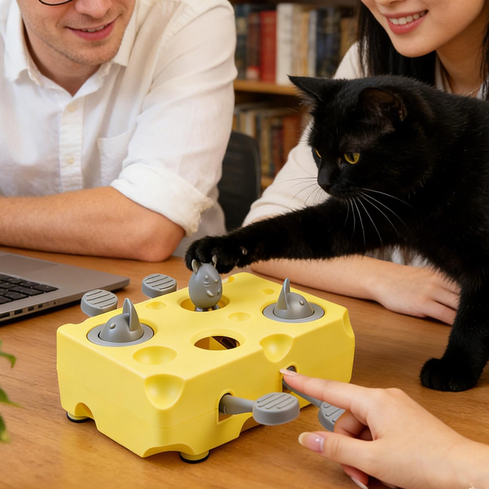 Interaktives Katzenspielzeug Käsemaus Nicht Rutsch Intelligenzspielzeug