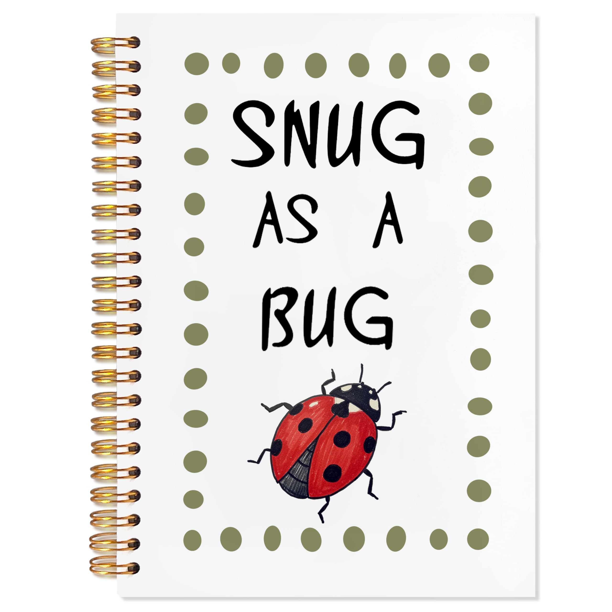 YTRGI Red Ladybug Insect Notebook Journal, Ladybug Lovers Gifts Notebooks for Note Taking, Entomology Gifts Journals for Writing, Cute Office Supplies, Spiral Notebook 5.5x8.3 Inch