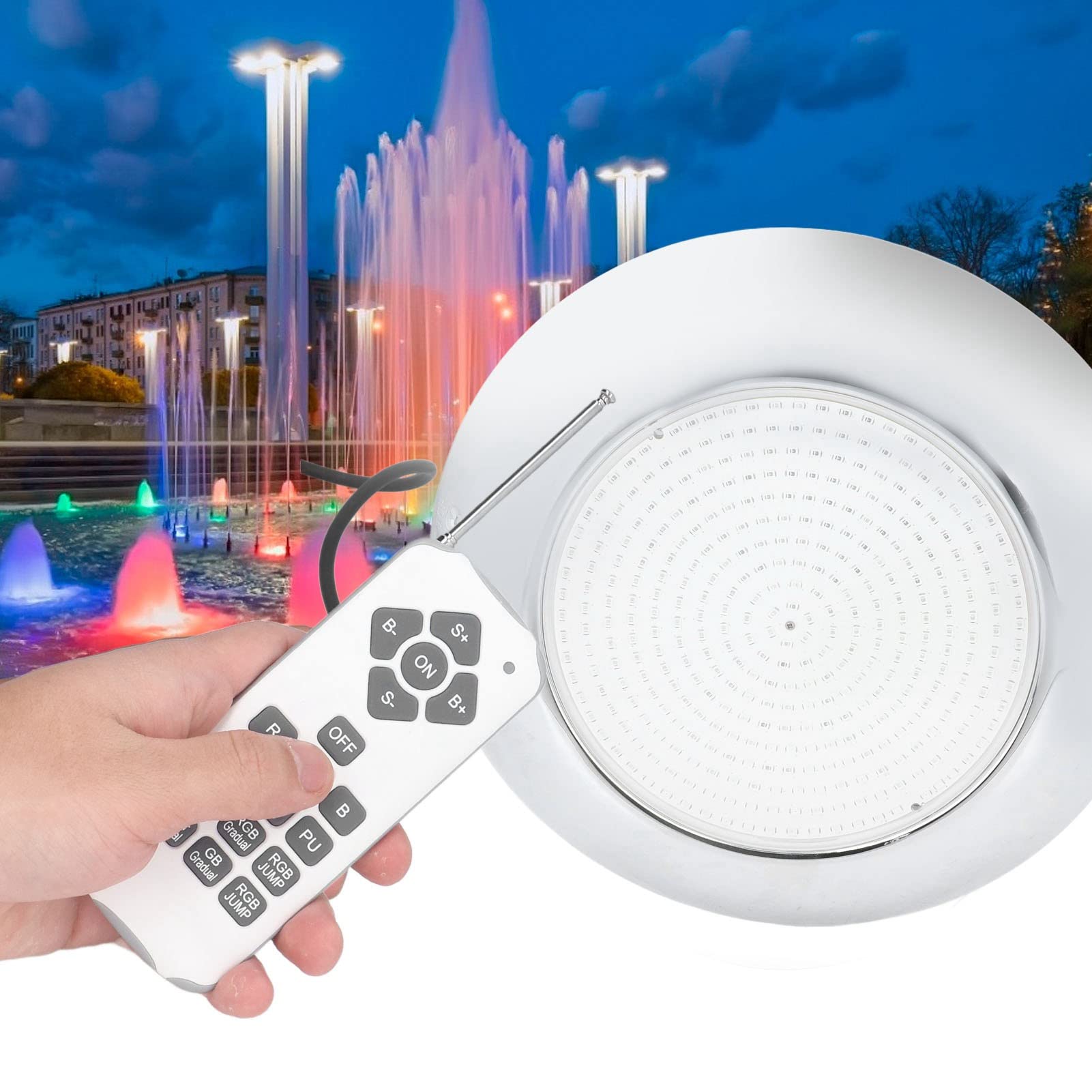 Oświetlenie basenowe Premium RGB – trwałe aluminium, wodoodporne IP68, zdalne sterowanie w celu ulepszenia fontann muzycznych, basenów
