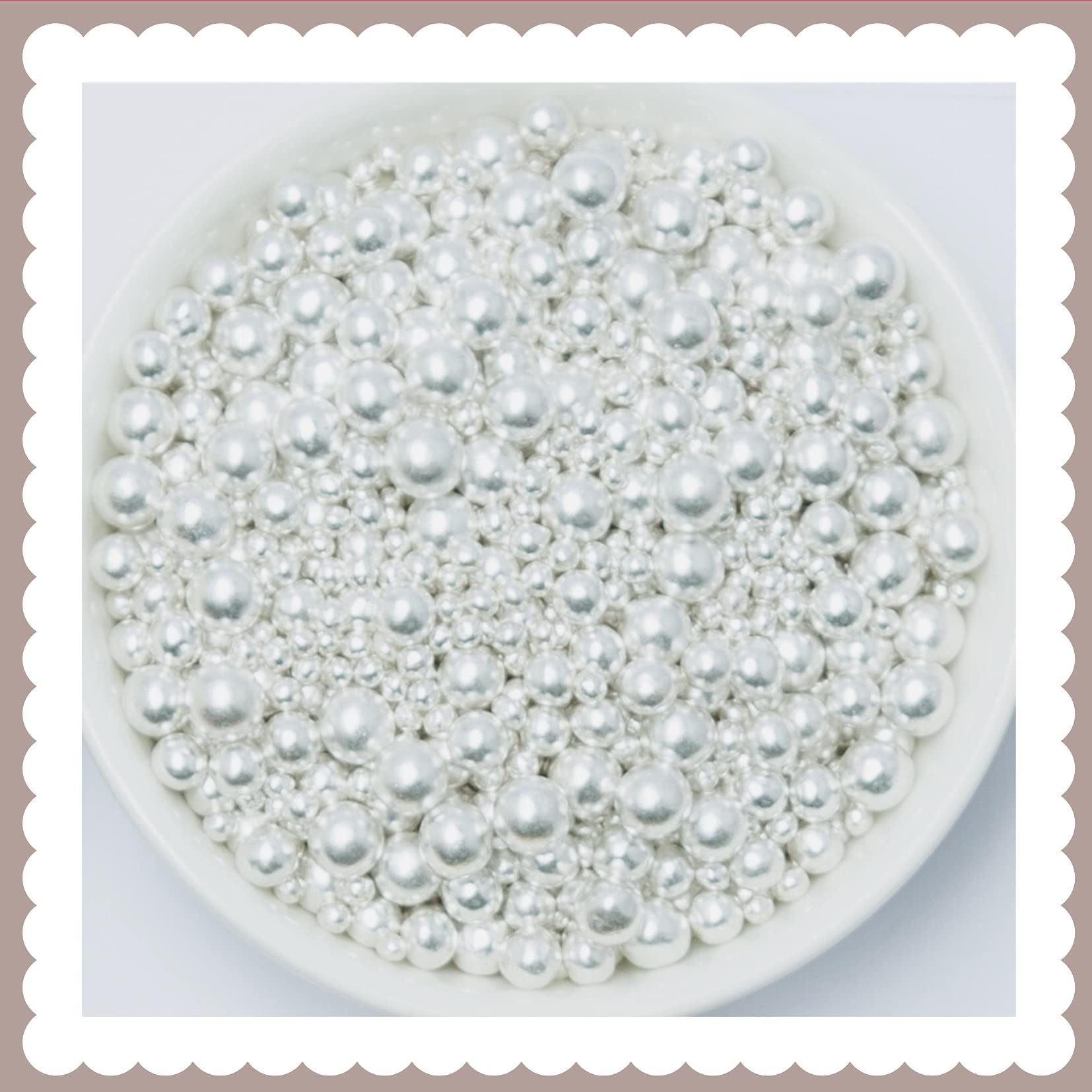 Sugar Chic Silver Beads Mix- Silver (2mm ,4mm ,6mm) (100)