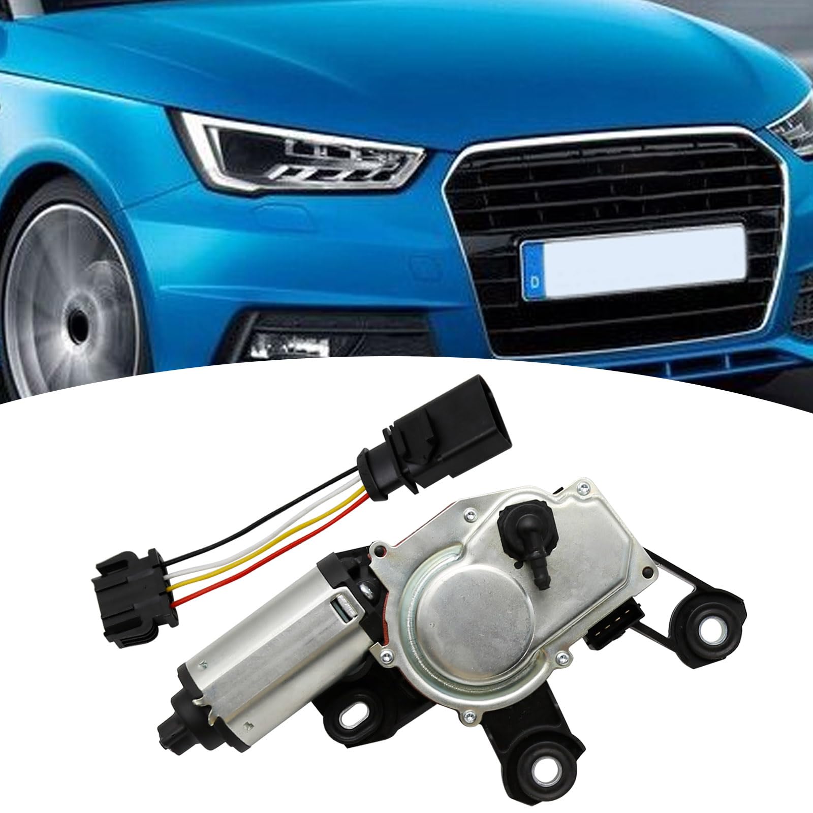 Heckscheibenwischermotor mit Anschluss-Kabelbaum Ersatzteile für Au-di A1 8X A6 C7 4G Q3 8U 2012-2018 4G9955711A 4G9955711C 8U0955711A 579717