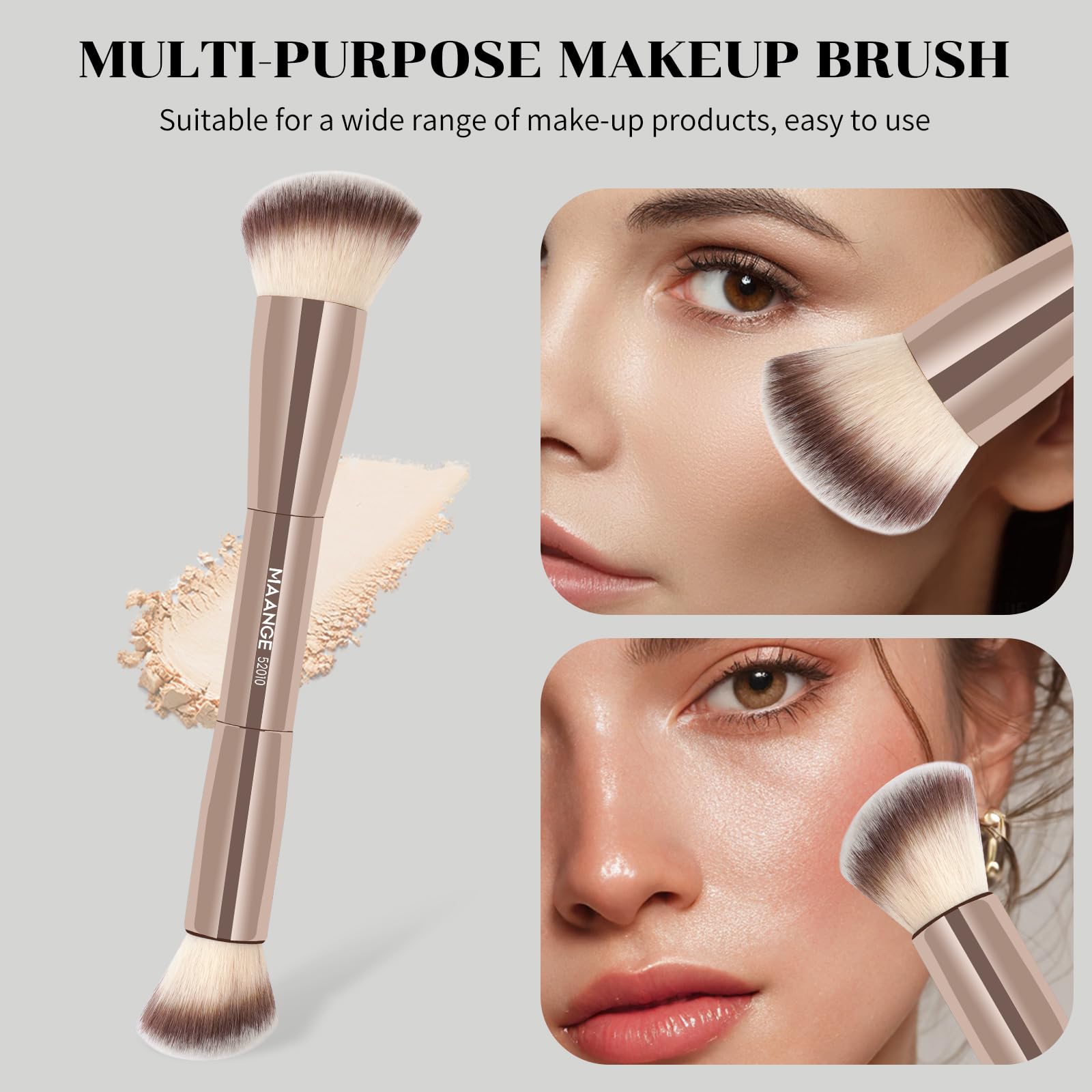 MAANGE Double-Ended Makeup Brush Set