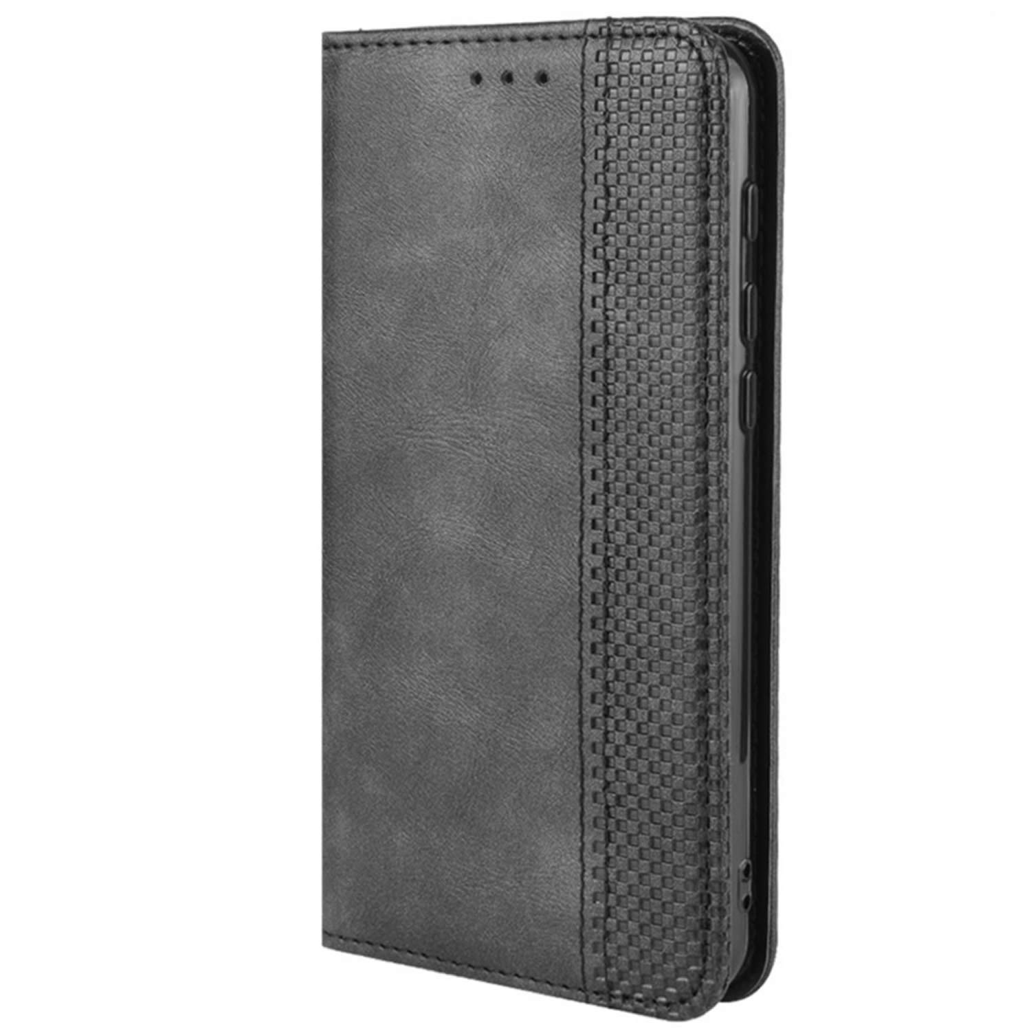 HualuBro Cover Portafoglio Per Blackview A60 (2019) - Flip Case In Pelle PU Con Slot Carte, Chiusura Magnetica E Funzione Stand (Nero) - 5