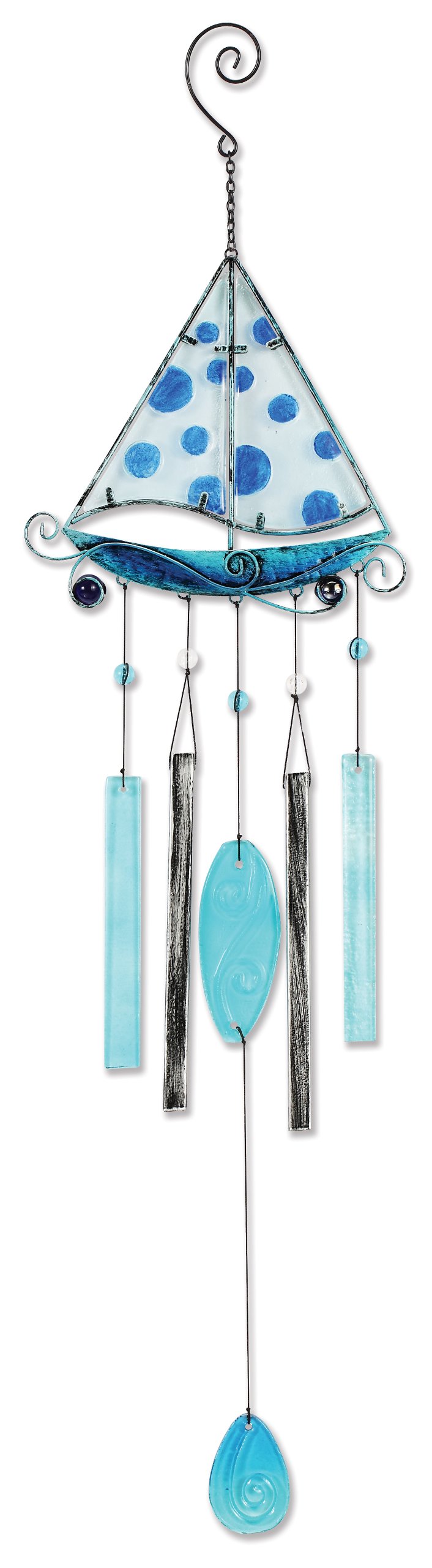 Sunset Vista Design Studios Beach Collection Wind Chime, Sailboat
