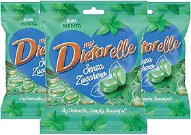 3x Bala Dura de Menta com Estévia DIETORELLE 70g