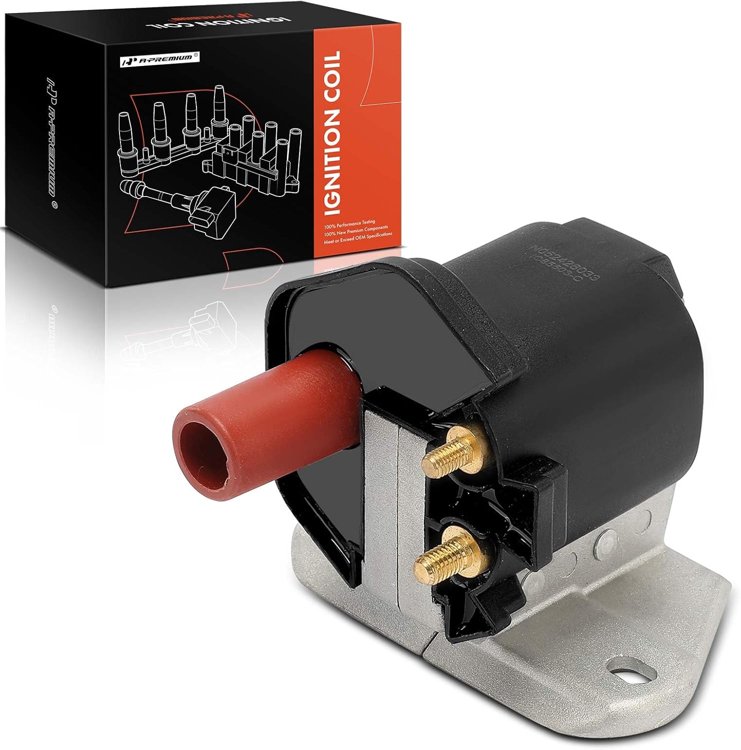 A-Premium Ignition Coil Pack Compatible with Mercedes-Benz 190E 300E 300SL 400E 500E 560SEC E420 E500 1986-1996