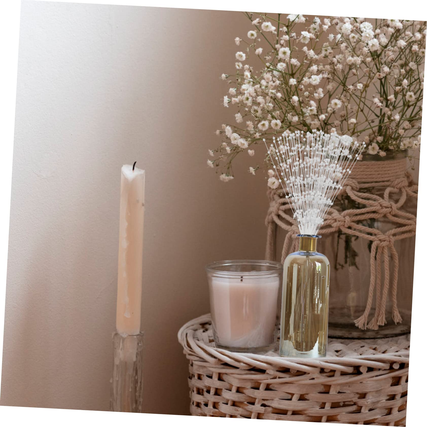 STOBOK 200pezzi Sticks di Perle per Bouquet da Matrimonio Decorazioni Fai da Te Perline per Eventi Festivi e Artigianato Adatti per Centrotavola e Accessori per Nozze
