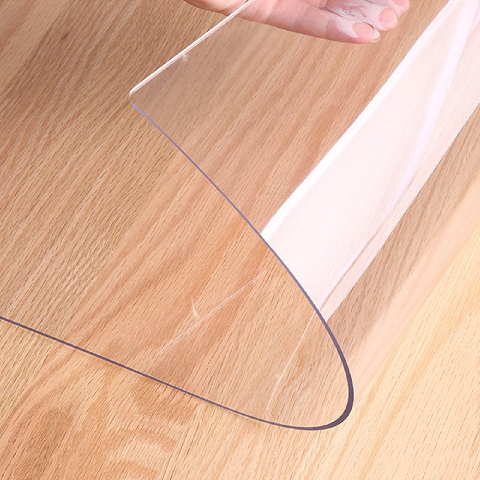 Alfombrilla transparente antideslizante para suelos de madera dura, impermeable, resistente a la abrasión, protege los suelos de manchas de aceite, 1,5 mm de grosor, protector de suelo antideslizante