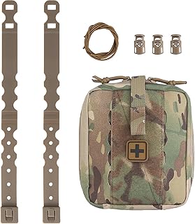 Bolsa táctica MED Molle de despliegue rápido, kit de primeros auxilios EMT, bolsa médica IFAK, bolsa de emergencia Molle para traumatismos para camping, senderismo