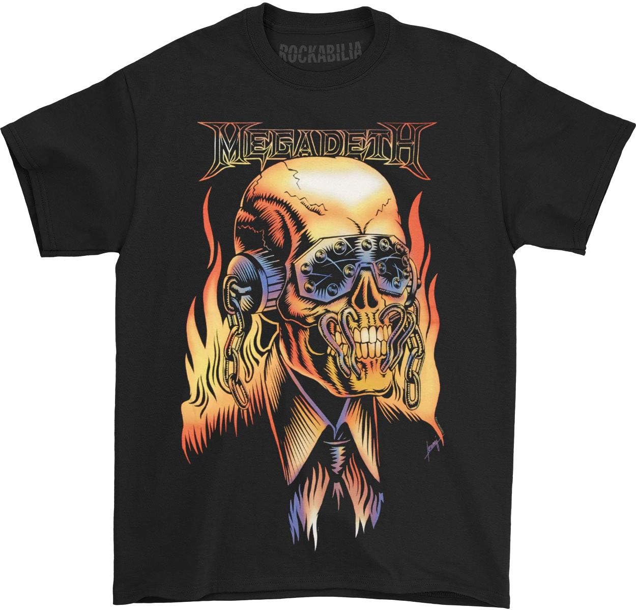 Megadeth Men's Vic Rattlehead T-shirt Black