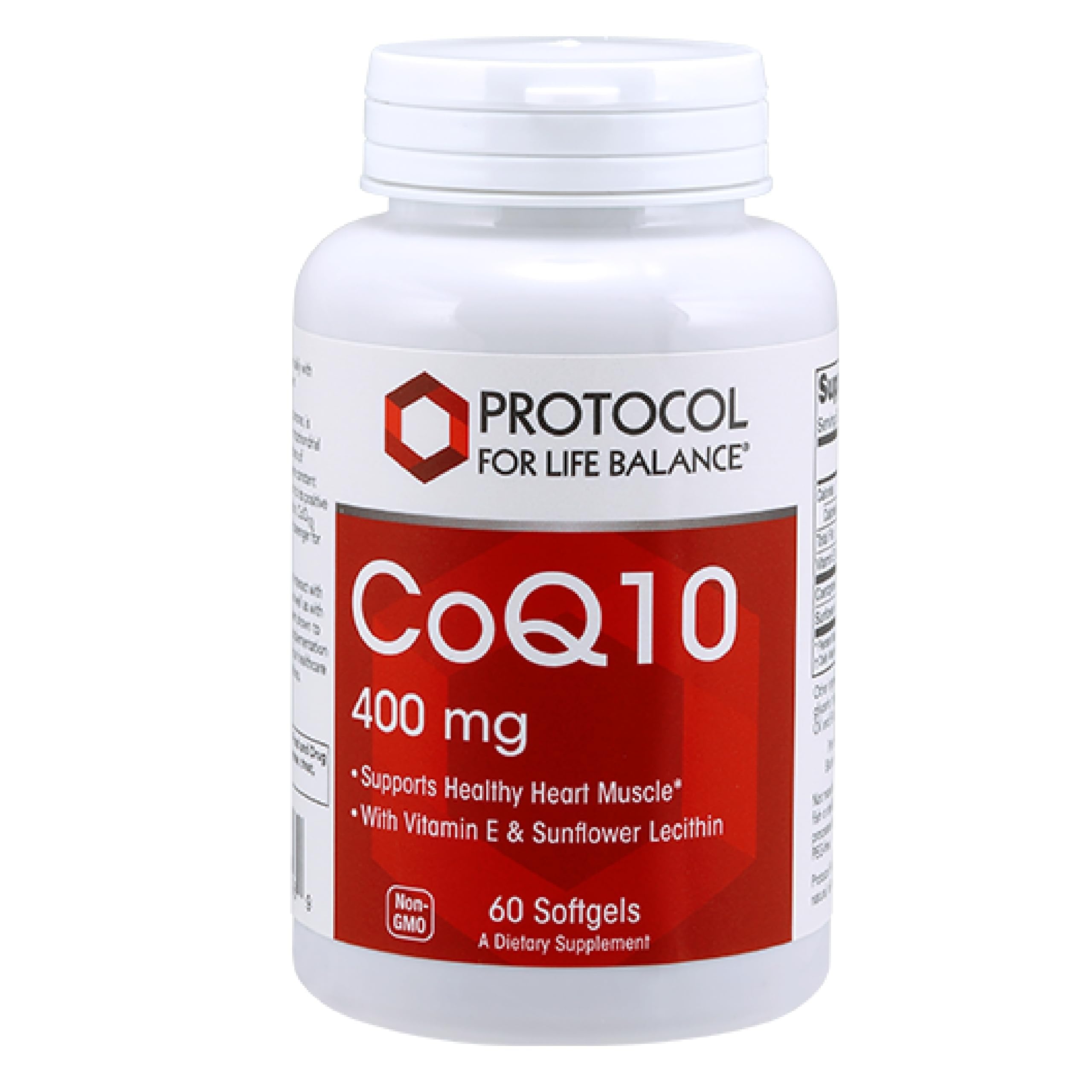PROTOCOL FOR LIFE BALANCE CoQ10 400mg, with Vitamin E, 60 Softgels