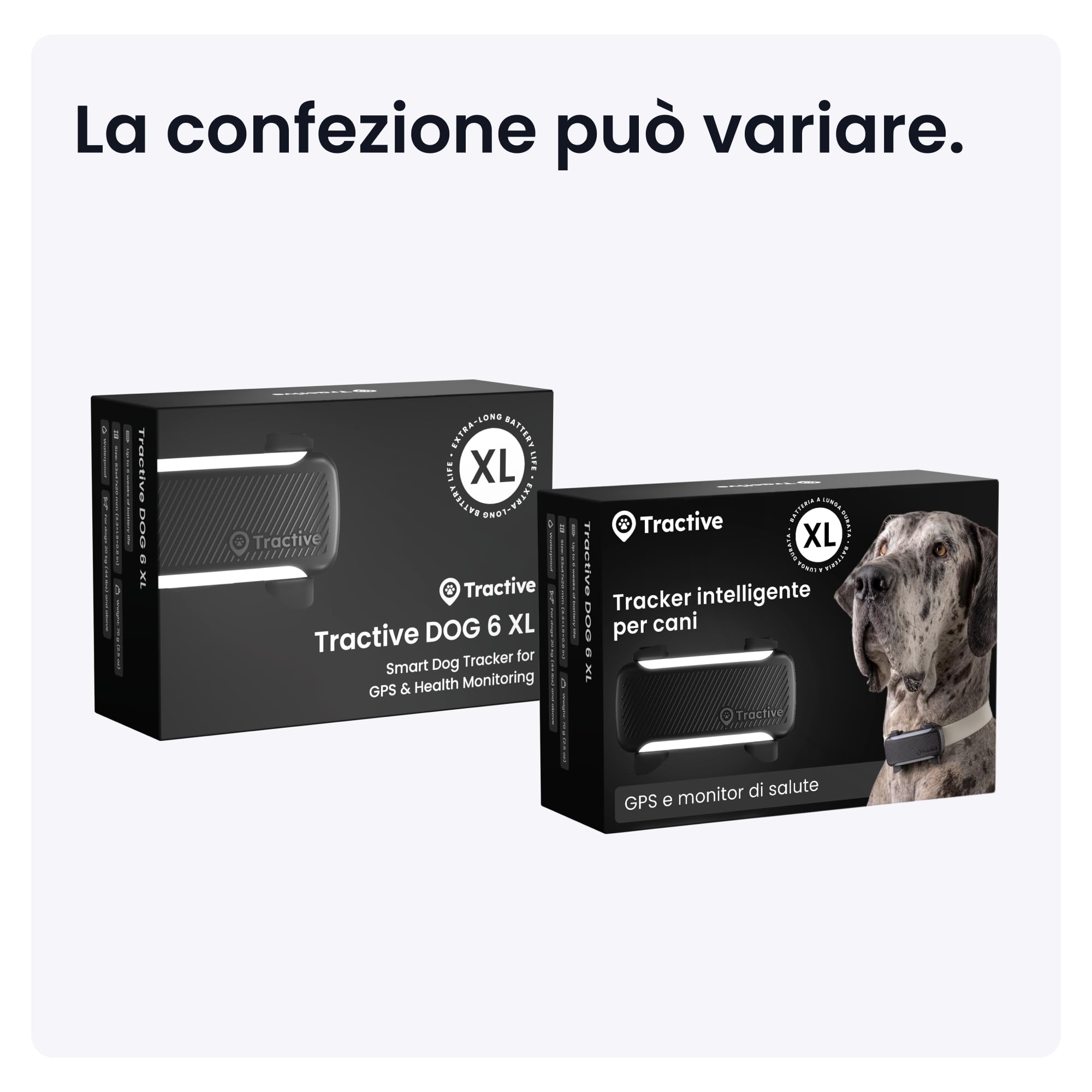 Tractive GPS Cane Intelligente XL (Nero)
