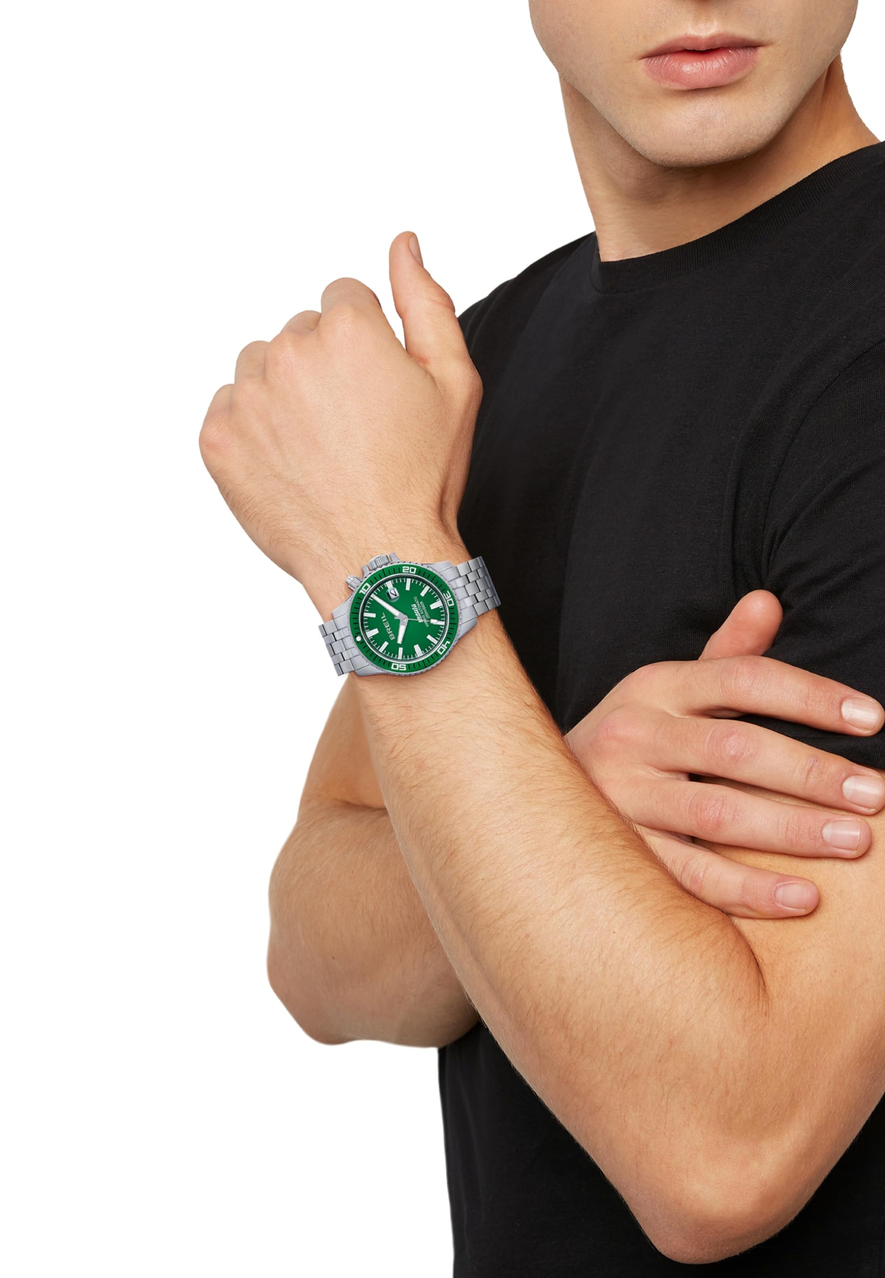 Breil, Collezione Manta P.R.O., Orologio Uomo, Cronografo Uomo in Acciaio, Movimento al Quarzo, Chiusura Diver Regolabile 14-21 cm, Fino a 6 Mesi di Carica, Resistente all'Acqua