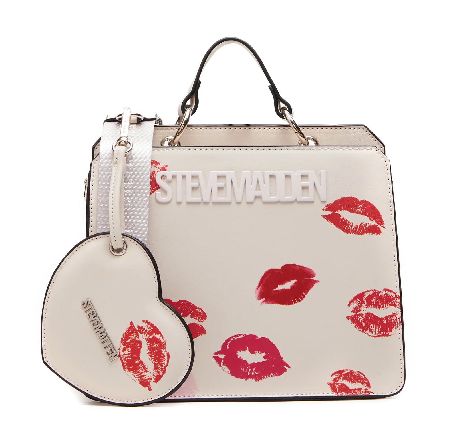 Steve MaddenBevelyn Convertible Tote Bag, Chalk/Valentines Kisses